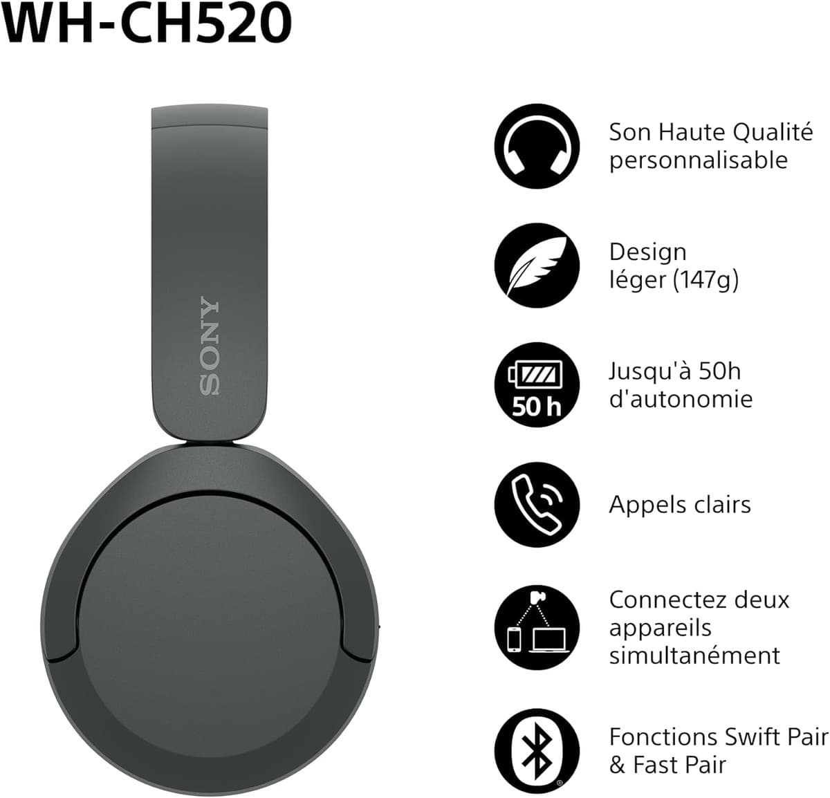 SONY WH-CH520 - Image 7