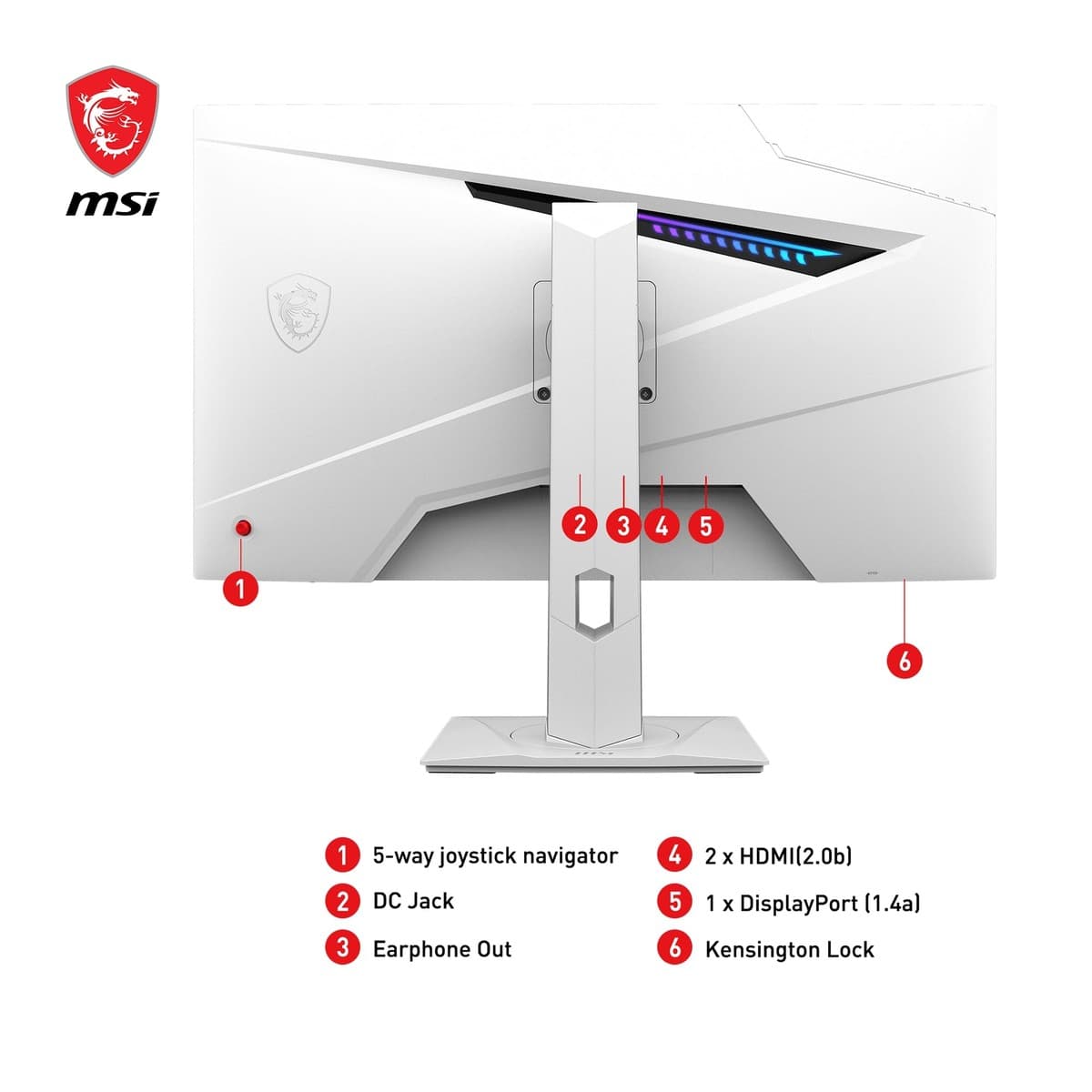 MSI MAG 274QRFW 27" WQHD 2K IPS 180HZ 1MSRGB - Image 6