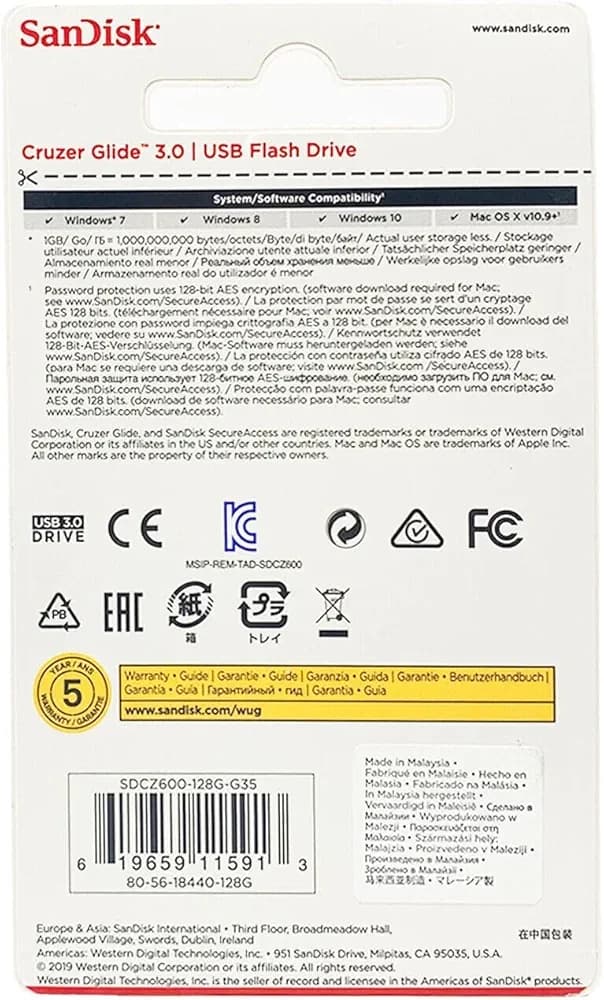 Clé USB SanDick Cruzer Glide 3.0 - 16 Go - Image 3