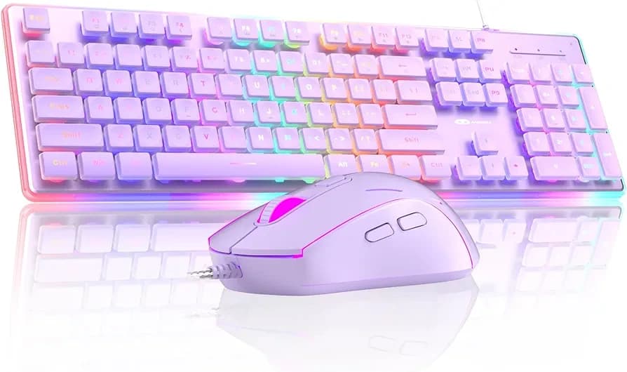 MAGEGEE GK970 COMBO BLANC / ÉCLAIRAGE RGB - Image 6