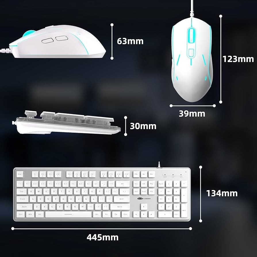 MAGEGEE GK970 COMBO BLANC / ÉCLAIRAGE RGB - Image 14