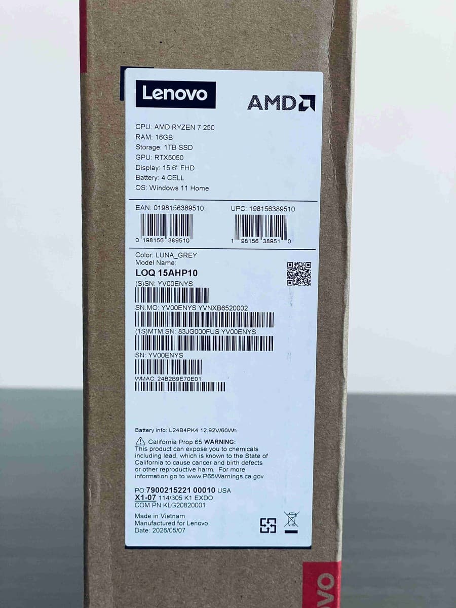 Lenovo LOQ 15AHP10 (83JG000FUS) - Image 4