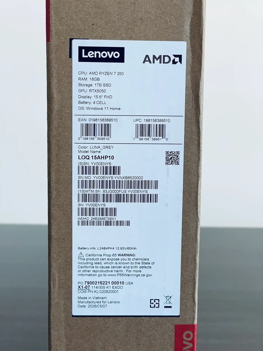 Lenovo LOQ 15AHP10 (83JG000FUS) - Image 7