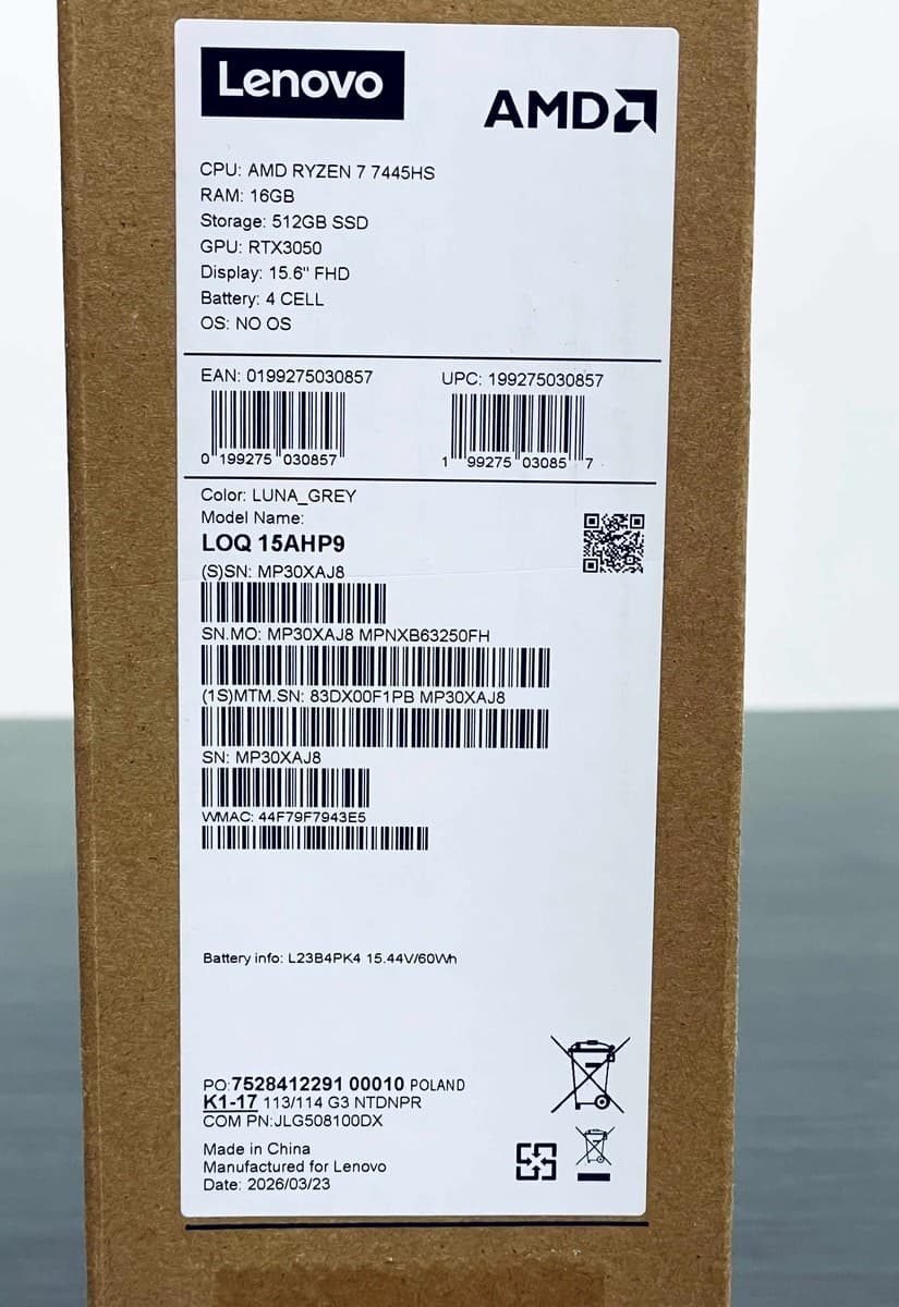 Lenovo LOQ 15AHP9 (83DX00F2PB) - Image 2